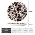 thumbnail image 2 of Daiia Cow Skin Printed Pattern Ceramic Plate Dinner Plates Bone China Decorative Plates with Display Stand Art Ceramic Ornaments for Wall Hanging Decoration-7in, 2 of 6