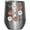 Silver, variant on Retro Baseball Bats, Gloves & Smiling Balls Art Merch Gift, Stainless Steel 12oz Wine Tumbler