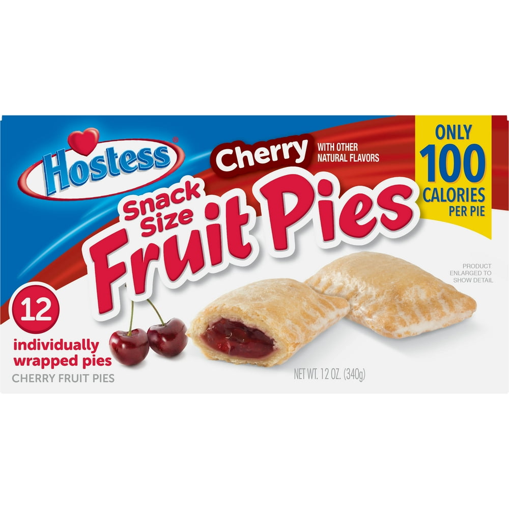 Hostess Snack Size Cherry Fruit Pies, 12 count, 12 oz