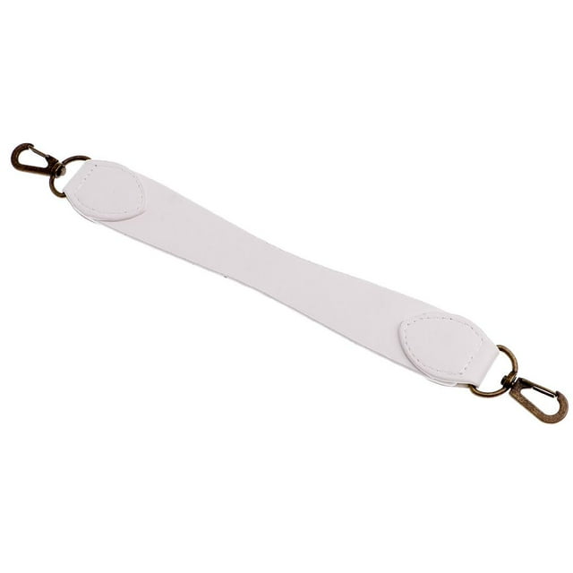Bolso de mano corto de piel sintética con asa, bolso de mano tipo clutch, correa blanca