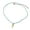Yellow, variant on Sea Themed Braided Multicolor Cord Necklace with Fish Charm Stainless Steel Adjustable Jewelry Present for Women Men