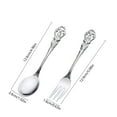 thumbnail image 3 of PRETXORVE Stainless Steel Silvers Flatware Set Mirror Polished Cutlery Utensil Set Durables Home Kitchen Eating Tableware Set Include Fork Spoonwasher Safe, 3 of 6