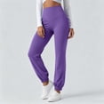 thumbnail image 7 of VBVC Women's High Waisted Yoga Joggers , Soft Stretchy Workout Pants For Women , Ladies' Casual Running Gym Trousers with Pockets, *Purple , X-Large, 7 of 7