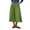 Green, variant on Summer Skirts for Women New Women's Boho Midi Skirt A-Line Elastic High Waist Flowy Skirts 2025 Summer Trendy Casual Beach Wear Blue XL