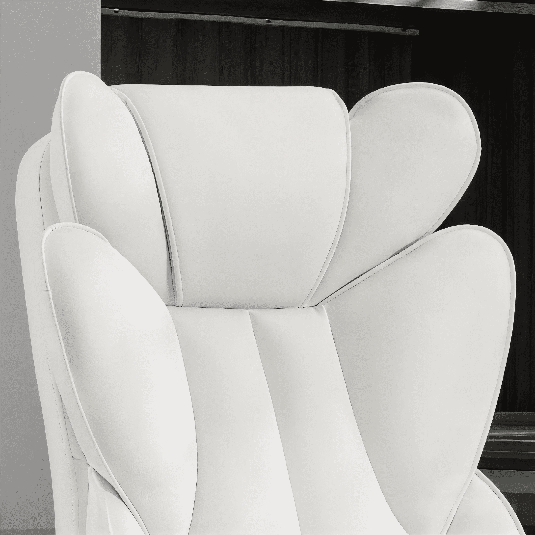 TMV Multi-Purpose Ergonomic Office Chair - High Back Desk Chair & Computer Gaming Chair with Adjustable Lumbar Support,White