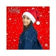 thumbnail image 2 of Motique Accessories Christmas Hat with Glitter Flannel Xmas Santa Holiday Hat for Teens & Adults-Red, 2 of 5