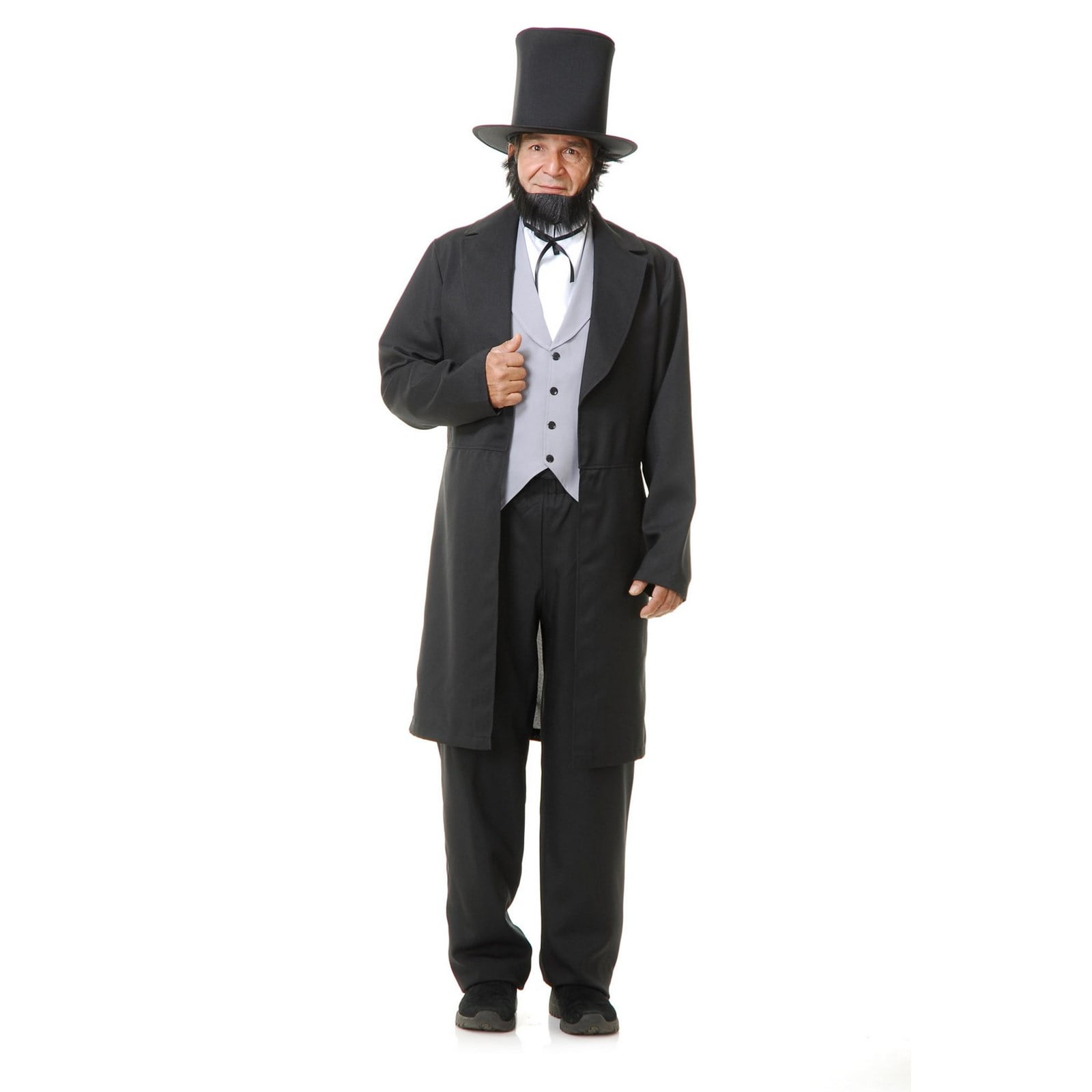 Halloween Abe Lincoln with Hat Adult Costume - Walmart.com