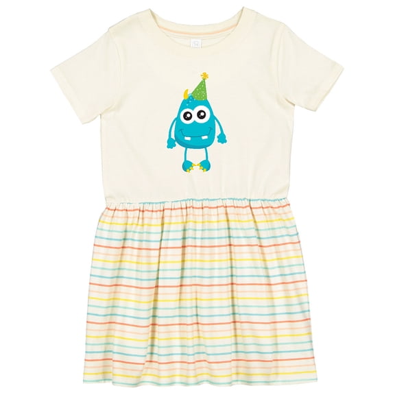 Inktastic Blue Monster Girls Toddler Dress
