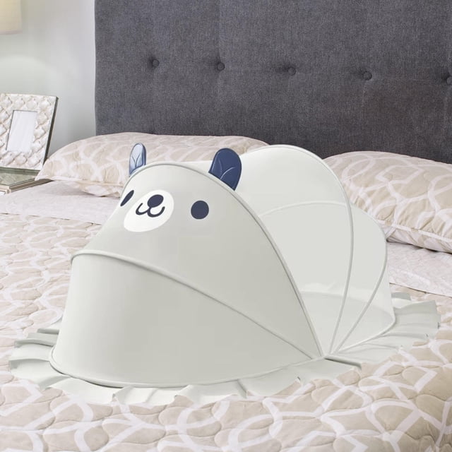 Cubierta de cuna cubierta para bebés cubierta redondeada de cama elegante, fácil de usar, multifunción, carpa neta mini dosel para dormitorio en casa