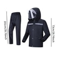 thumbnail image 3 of Traje de lluvia perfecl con capucha desmontable impermeable L, 3 of 8