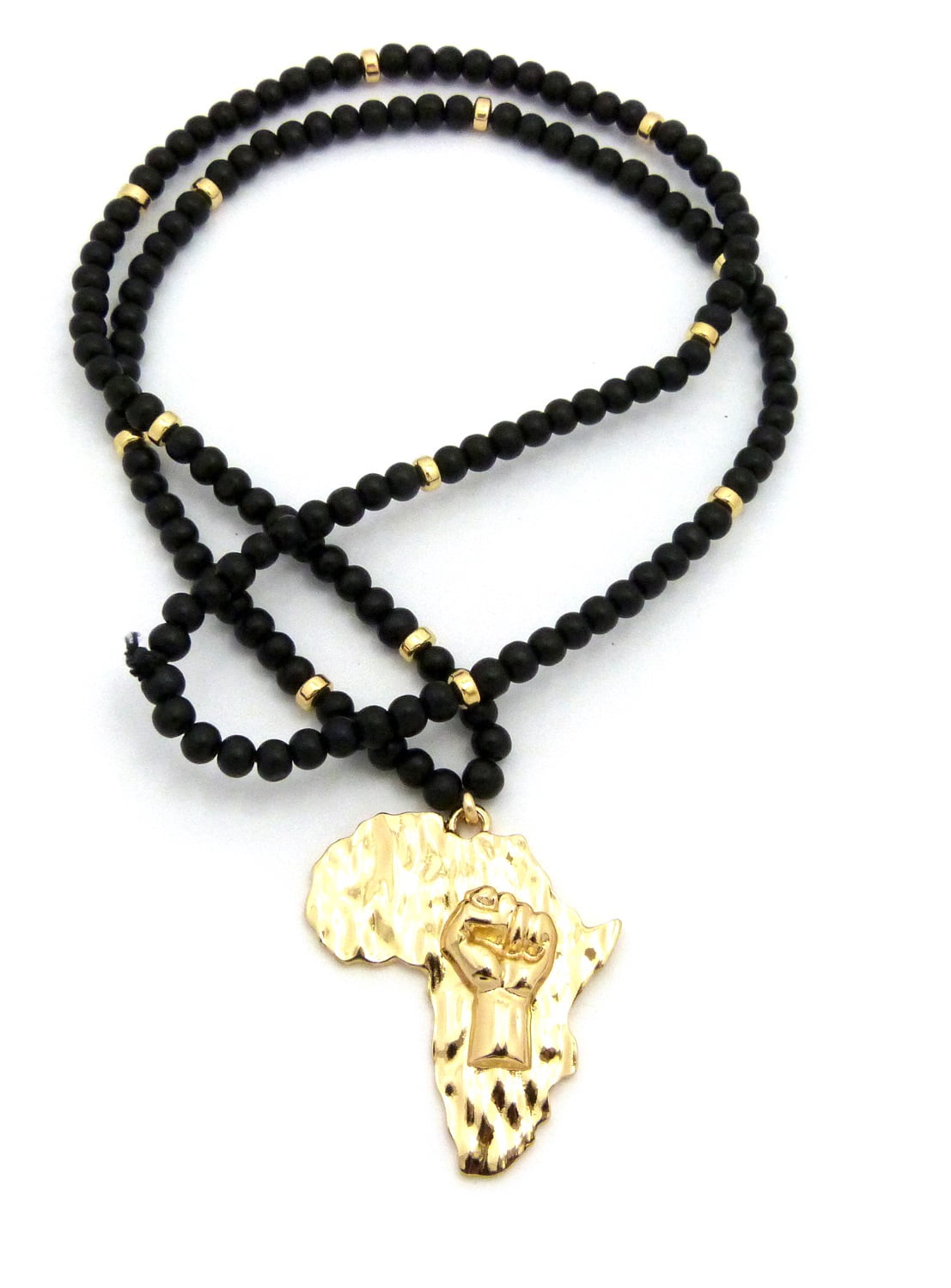 Power Fist on Africa Pendant w/6mm 30 