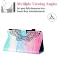 thumbnail image 3 of Allytech Galaxy Tab A 10.1" 2019 Released Case Model SM-T510 T515, Slim Fit Shockproof Multi Angle Kickstand Folio Flip Patterned Cover Case for Samsung Galaxy Tab A 10.1 T510, Mandala, 3 of 6