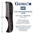 thumbnail image 2 of Peineta de bolsillo Giorgio G57 extra pequeña de 7 cm para barba y bigote, 2 of 9