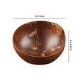 thumbnail image 2 of Cuenco De Coco Natural Decoración Sopa Ensalada De Frutas Fideos Tazón De Arroz Tazón De Frutas De Madera Sweethay HA028906-00, 2 of 6