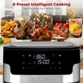 thumbnail image 4 of MIRASTON 8.5-Quart Air Fryer, 8 Preset Touchscreen, Dishwasher-Safe Basket, Stainless Steel, 4 of 7