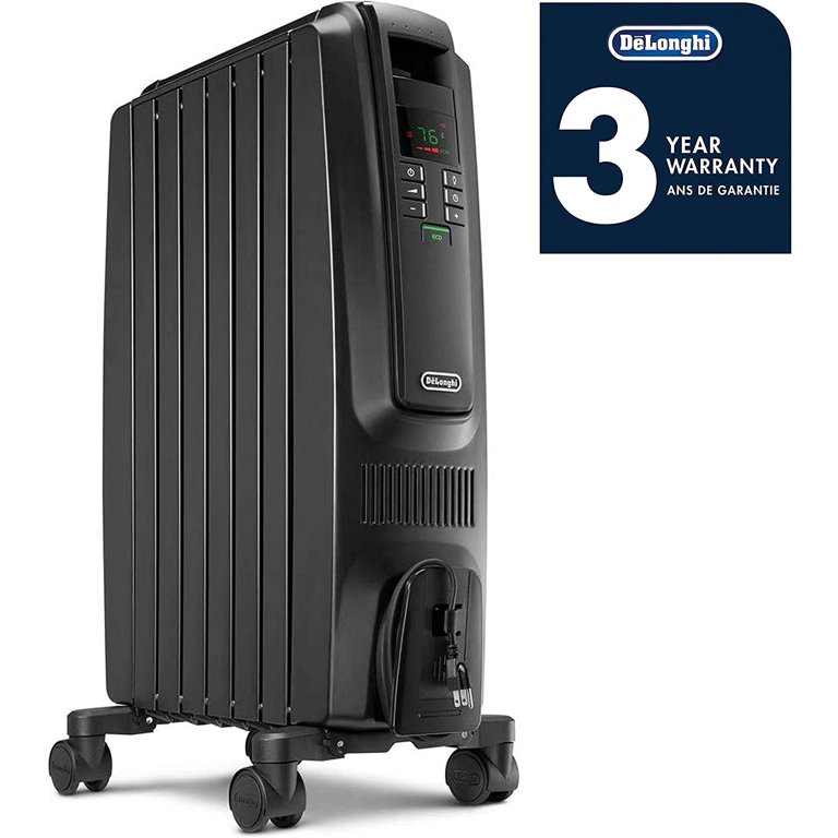 De'Longhi Dragon Digital Oil Filled Radiator Heater, 1500W
