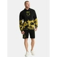 thumbnail image 2 of Nirvana Men's & Big Men's Smiley Graphic Jogger Shorts, Sizes XS-3XL, 2 of 5