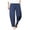 Blue, variant on Diufon Men's Casual Wide Leg Pants Elastic Waist Drawstring Loose Pant Trendy Solid Color Trousers with Pockets