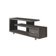 thumbnail image 1 of Monarch Specialties Tv Stand, 60 Inch, Console, Media Entertainment Center, Storage Cabinet, Living Room, Bedroom, Laminate, Brown, Contemporary, Modern, 1 of 4