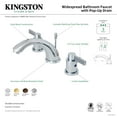 thumbnail image 5 of Kingston Brass KB8965NDL NuvoFusion Two-Handle 3-Hole Deck Mount Widespread Bathroom Faucet with Pop-Up Drain in Oil Rubbed Bronze, 5 of 6