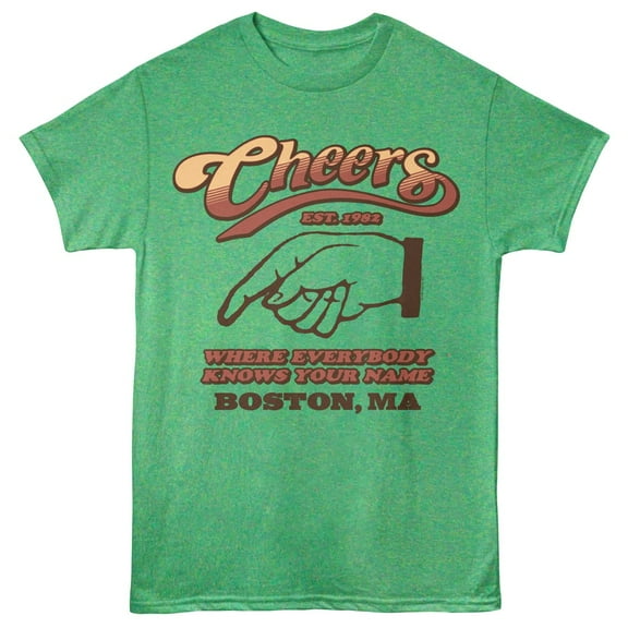 Cheers Bar Entrance Sign Men's T Shirt (GreenHeather, AdultS)