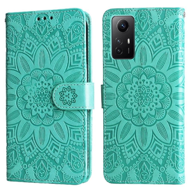 Funda tipo cartera GANGXUN para Xiaomi Redmi Note 12s 4G , diseño girasol, cuero PU, soporte, cierre magnético, tarjetero