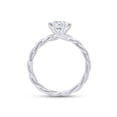 thumbnail image 5 of 1.5 Ct Round Cut Lab Created Moissanite Diamond Braided Twisted Solitaire Engagement Wedding Promise Ring Platinum Plated Sterling Silver(VVS1/G-H,1.5 Cttw)-8, 5 of 7