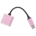 thumbnail image 1 of GOOHOCHY Cable adaptador de audio USB tipo C a 3,5 mm, 2 en 1, adaptador de auriculares estéreo tipo C a jack de 3,5 mm, con micrófono y convertidor auxiliar, adaptador de carga para 2/2 XL//U11/Pro, 1 of 8