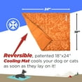 thumbnail image 2 of Coleman Small Navy Botanical Pattern Reversible Cooling Mat  18 x 24, 2 of 11