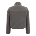 thumbnail image 2 of Chamarra George para Mujer, con Cuello Alto, Bolsillos Laterales, Textura Teddy Fleece Café Talla EG, 2 of 4