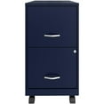 thumbnail image 1 of Pemberly Row 18" 2-Drawer Metal Mobile Smart Vertical Filing Cabinet in Navy, 1 of 7
