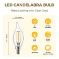 thumbnail image 2 of Bombilla LED Hizashi E12, candelabro, 6 W, 550 lm, 3000 K, regulable, paquete de 12, 2 of 7