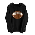 thumbnail image 2 of Nmnitkp Hoodies for Women High-end Fabric Graphic Hoodies Print Winter Hoodie Pullover Long Sleeved Comfortable Sweatshirt Black,L, 2 of 3