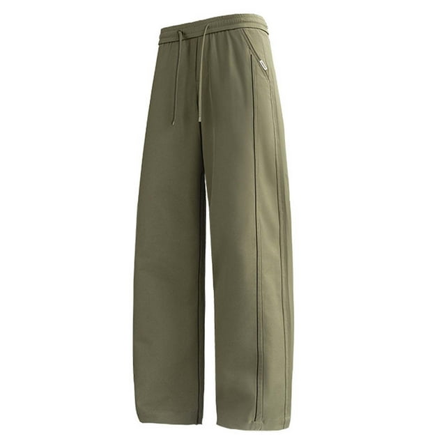 Pantalones finos de primavera-verano para hombre, estilo cimitarra: pantalones informales rectos de alta costura para uso diario