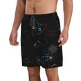 thumbnail image 2 of Bixox Men's Game Time printing Casual Classic Fit Short Summer Beach Shorts, 2 of 6