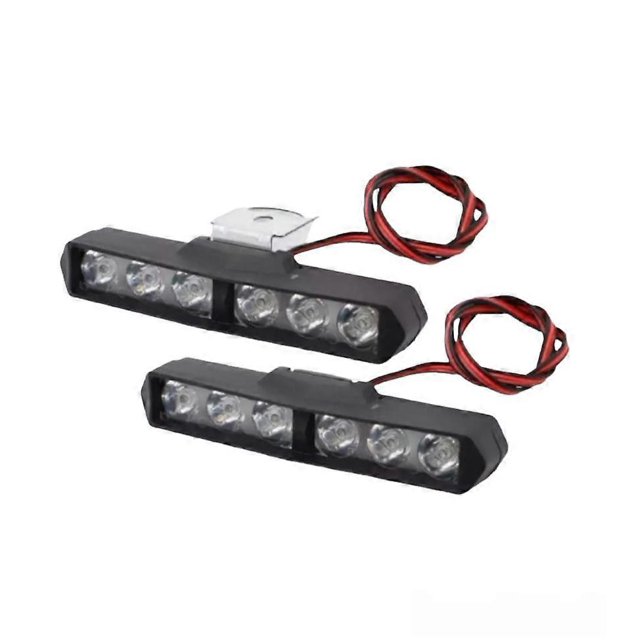 2pcs DRL flash 6LED Motorcycle Headlight SpotLights Auxiliary High Brightness Lamp Electric Vehicle Scooters Autocycle Modified Bulbs