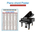 thumbnail image 3 of Acorde de piano Póster Tablature Piano Chord Practice Sticker 88 Key Piano Fingering Diagram Durable Piano Chord Chart Poster para principiantes FLhrweasw Nuevo, 3 of 7