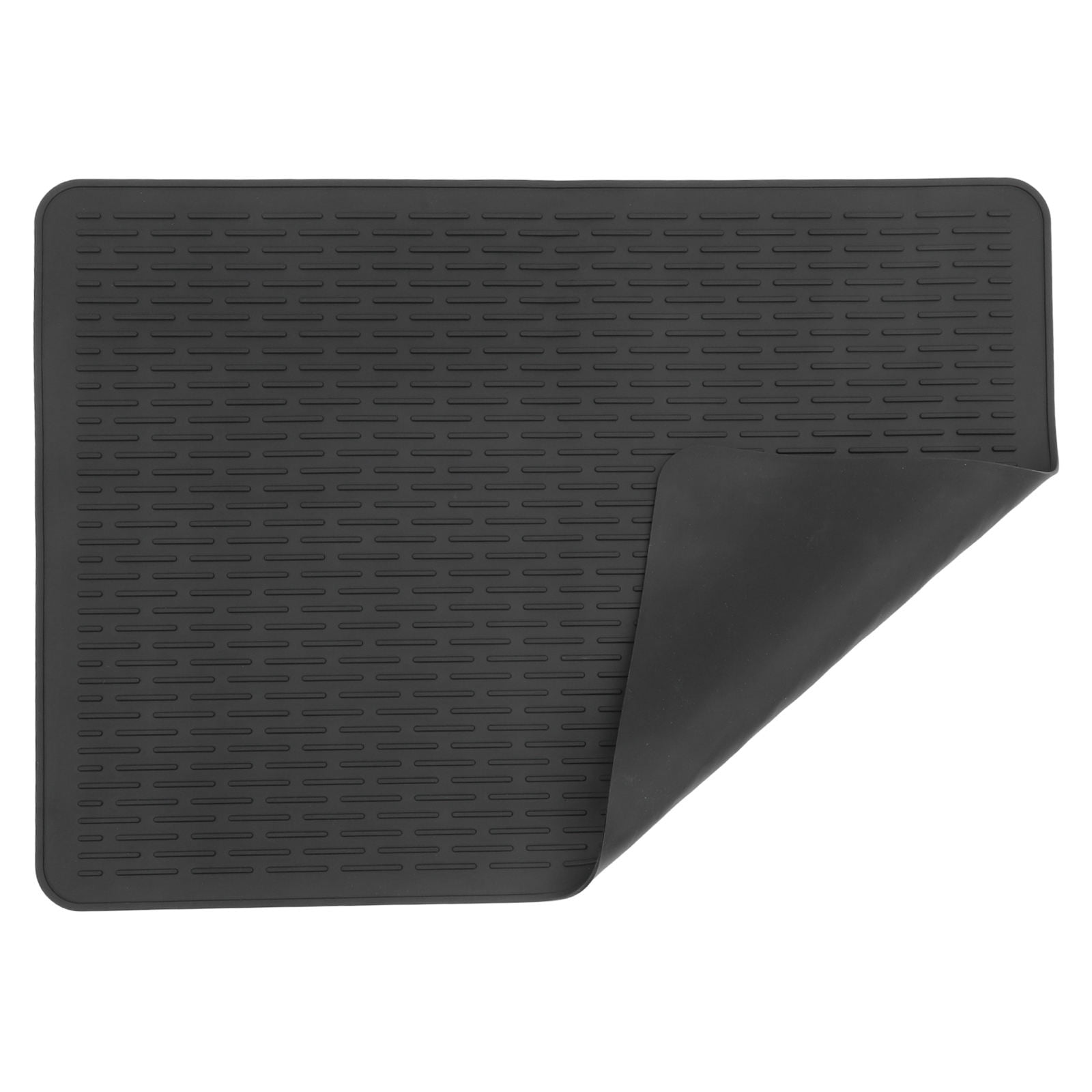 ADDHAT Flexible Wear-Resistant Silicone Cooker Pad Heat Proof Induction Cooktop Protector Mat Black