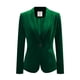 thumbnail image 1 of Abrigo De Oficina Para Mujer Chaqueta De Terciopelo Con Botones Y Cuello Chal Sólido Verde M, 1 of 7
