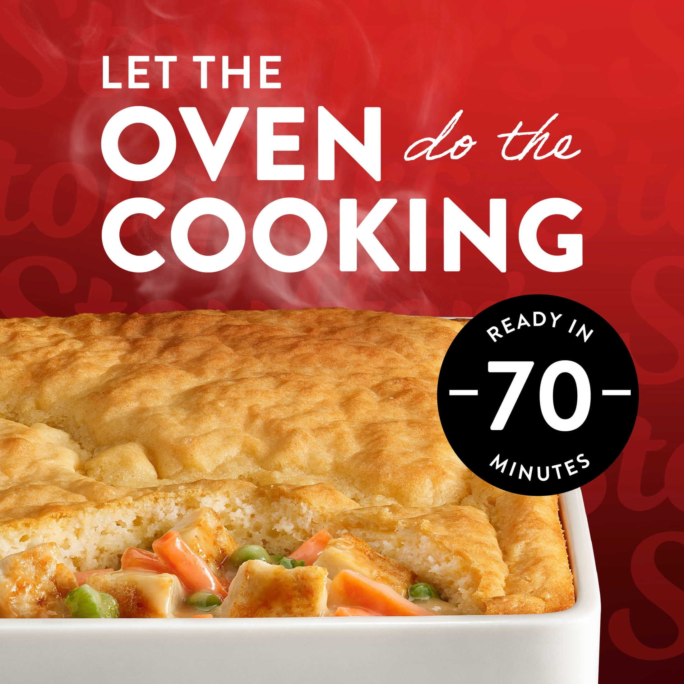 Stouffer’s Chicken Biscuit Bake, Family Size, Frozen Chicken Biscuit, Frozen Oven Meals, 30 oz (Frozen)