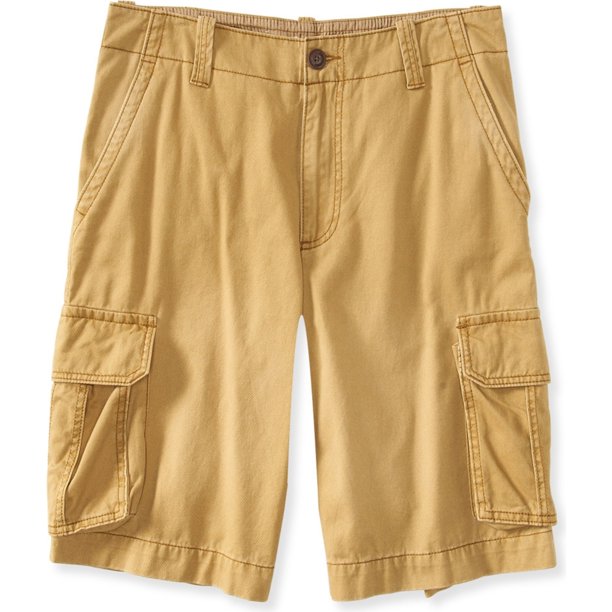 Aeropostale - Pantalones cortos de carga informales de longitud más larga para hombre, beige, 29 Aeropostale Carga