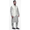 thumbnail image 2 of Atasi Traditional Printed Kurta Churidar Pajama Set With Nehru Jacket For Men, 2 of 5
