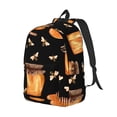 thumbnail image 2 of Balery Bee and Honey Vintage Canvas Backpack for Men and Women - Large Capacity, Durable Travel Laptop Bag for School, Work, Hiking, and Outdoor Activities, 2 of 7
