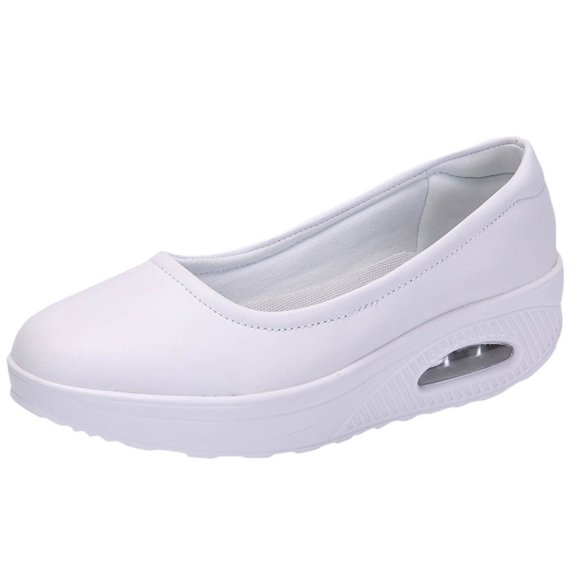 Lightweight Casual Sneakers With Insole for Women Everyday Comfort -On Thick Sole Breathable Walking Shoes