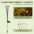 thumbnail image 5 of 2 Pack Solar Garden Lights, JVMU 8 LED Waterproof Wind Dancing Swaying Bulbs, Outdoor Garden Warm White Lamp, 5 of 7