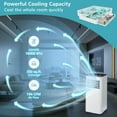 thumbnail image 2 of Costway 10000 BTU Portable Air Conditioner 3-in-1 Air Cooler with Fan Dehum Sleep Mode, 2 of 10
