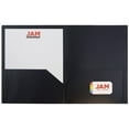 thumbnail image 3 of JAM Paper Plastic 2 Pocket School POP Folders, Black, Bulk 96/Pack, 3 of 5