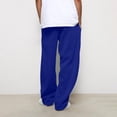 thumbnail image 5 of SYwaren Men's Casual Fashion Sweatpants Elastic Waist Drawstring Solid Color Joggers with Pockets, 5 of 8