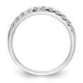 thumbnail image 2 of 14k White Gold 1/2 carat Lab Grown Diamond VS/SI+ G+ Complete Wedding Band, 2 of 4