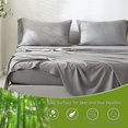 thumbnail image 2 of Fitted Sheet 35cm Deep Pocket - Bamboo Viscose - Breathable Cooling Plain Gift, 2 of 5